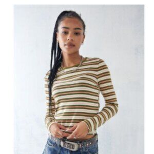 Urban Outfitters, BDG Striped Crew Neck Long-Sleeved Tee